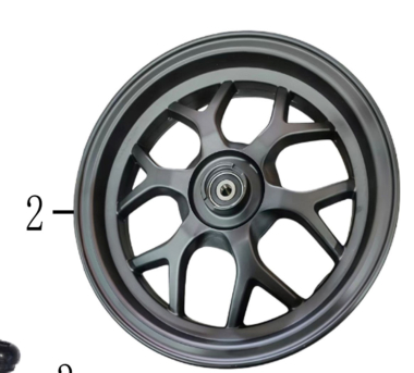 Točak zadnji za motor aluminijum, 2.5×10 6025-19-00000 Roma S9C